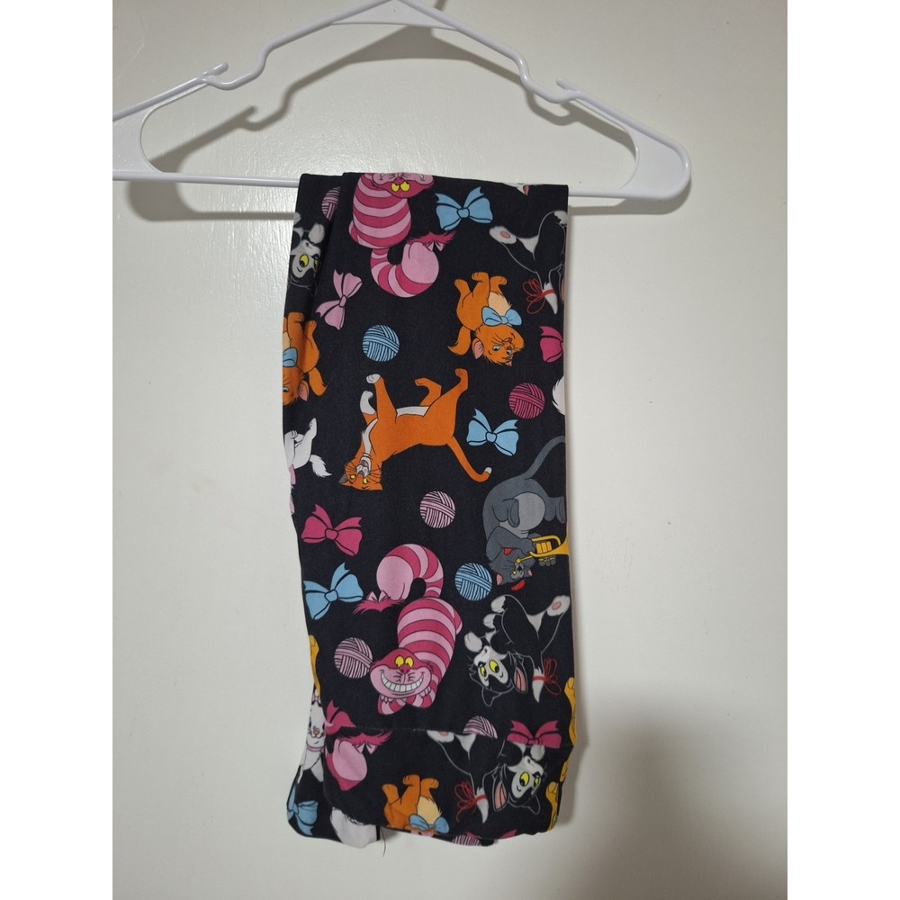 Disney Parks Cats Leggings Medium M Marie Cheshire Berlioz Lucifer Figaro
